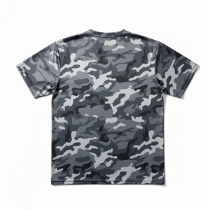 T-shirt de chasse pour homme avec logo personnalisé, camouflage numérique sublimé, haute élasticité, pour le camping et l'alpinisme - Product Image 2