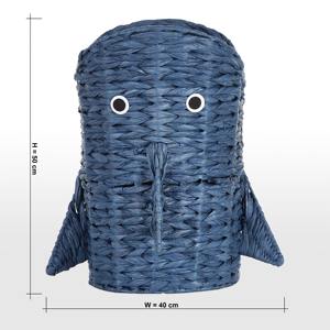 ตะกร้าผักตบชวาสานรูปทรงฉลาม ตะกร้าเก็บของทำมือ ขายส่ง เป็นมิตรกับสิ่งแวดล้อม ผลิตในเวียดนาม - Product Image 3