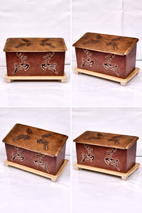 Wooden house lamp wooden hut lamp home decor item lamp item hand made - Product Image 2