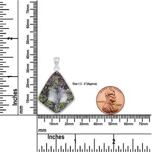 Dragon Blood Jasper Brass Silver Plated Gemstone Handmade Vintage Designer Pendant <b>Necklaces</b> for Women - Product Image 2