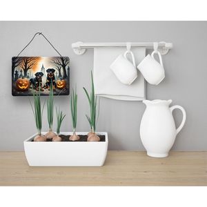 New Rottweiler Spooky Halloween Aluminum Metal Wall <b>Hanging</b> Multicolor 8HX12W Kitchen <b>Bar</b> Bathroom Plaque <b>for</b> <b>Home</b> Decor - Product Image 3
