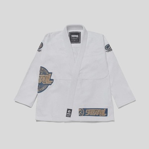 RTS Wholesale Price Shoyorol Oxford Competitor BJJ Kimono Special Limited Edition White Brazilian Jiu Jitsu Gi AS-JJ-5858 - Product Image 1