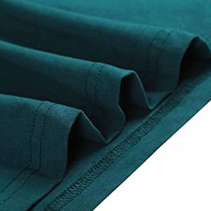 เสื้อโปโลผู้ชายสีเขียวอมฟ้าถักนิตติ้งสีพื้นลำลองทรงปกติ - Product Image 5