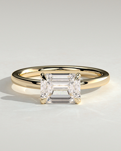 แหวนเพชรเม็ดเดี่ยวทรงเหลี่ยมมรกต 2 กะรัต E-VVS2 ทองคำแท้ 14K ฝังแบบ 4 กรงเล็บ เพชรเพาะเลี้ยงคุณภาพสูง สินค้าใหม่ปี 2026 แหวนหมั้น - Product Image 1