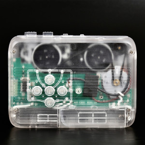 Lecteur de cassettes BT transparent avec radio FM, fonction d'inversion automatique, alimenté par piles AA, pour la maison, l'école et les voyages, lecteur de cassettes rétro - Product Image 2