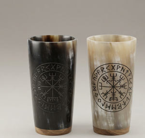 Verre en corne de buffle écologique fait main avec forme naturelle - REHMAN CRAFT - Product Image 5