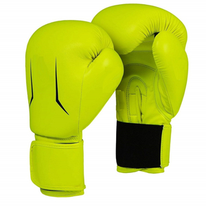 Gants de boxe en PU vert, fermeture Velcro, équipement d'entraînement pour adultes, unisexe, équipement de sparring - Product Image 2