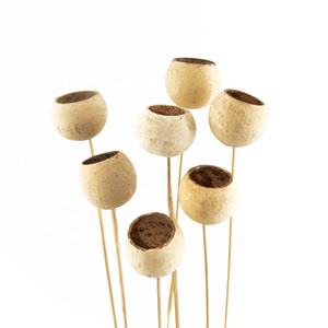 Cloche naturelle faite à la main sur bâton Fleurs décoratives exclusives pour la maison séchées et décoratives emballées pour les fêtes - Product Image 2