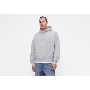 Sudadera con Capucha Oversize de Algodón y Poliéster para Hombre, Gruesa, Lavada al Ácido, Casual, Tallas Grandes, Estilo Urbano - Product Image 4