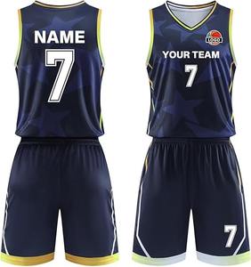 Conjunto de Uniforme de Baloncesto Personalizado, Camisetas y Pantalones Cortos Sublimados, Ropa Deportiva Transpirable de Secado Rápido, Logotipo OEM - Product Image 1