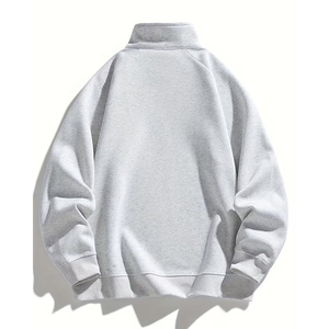 Sudadera Unisex con Media Cremallera, Cuello Alto, Estilo Urbano, Personalizable con Logotipo, 100% Algodón Felpa, Verano - Product Image 2