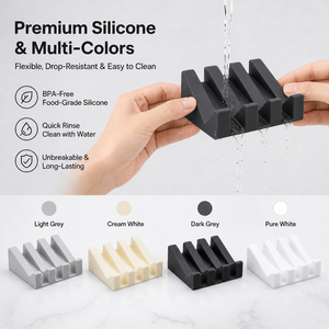 <span class=keywords><strong>Porte</strong></span>-<span class=keywords><strong>savon</strong></span> en silicone auto-drainant avec double ventouse, support de <span class=keywords><strong>savon</strong></span> cascade pour lavabo de salle de bain et comptoir de cuisine/salle de <span class=keywords><strong>douche</strong></span> - Product Image 2
