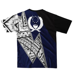 Camisa Casual para Hombre con Estampado Polinesio Samoano Personalizado a Bajo Precio, con Cuello Alto, Tela Satinada, Manga Corta, Color Granate - Product Image 2