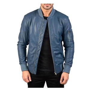 Chaquetas de Cuero para Hombre, Nueva Llegada, OEM, Alta Calidad, Cuero de Oveja Original, Talla Personalizada - Product Image 2