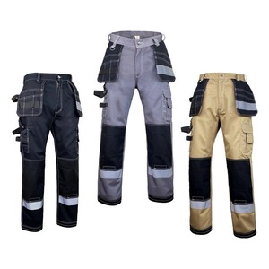 Wholesale Industrial <b>Cargo</b> <b>Work</b> <b>Pants</b> Men's High Visibility Reflective Safety Breathable Sustainable Polyester Multi-Pocket - Product Image 1
