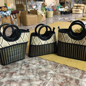 Sacs à main écologiques en bambou pour femmes Sacs fourre-tout pour femmes avec doublure en coton directement du fabricant - Product Image 6