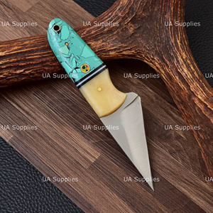 Cuchillo utilitario EDC estilo Kiridashi hecho a mano de 6 pulgadas con mango de madera personalizado, hoja fija de acero inoxidable con punta de gota, OEM ODM al por mayor - Product Image 4