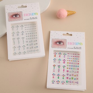 Adesivo di cristallo epossidico con faccia gioiello 3D Sticker decorativo TY39 - Product Image 1