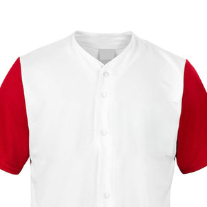 Maillots de baseball sur mesure pour hommes - 100% polyester, col en V, manches courtes, noms d'équipe/numéros de joueur personnalisés, taille plus, service OEM - Product Image 5