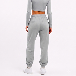 Wholesale Sports Wear Jogging <b>Pant</b> Women Drawstring Waist Yoga Wear Sweat <b>Pant</b> Sportswear <b>Trainer</b> Trouser With Side Pockets - Product Image 2