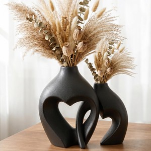 Jarrón de madera reciclada hecho a mano con forma de corazón |   Maceta de Madera al por Mayor |   Moradabad - Product Image 2