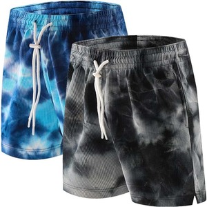 กางเกงขาสั้นฤดูร้อนสำหรับผู้ชายแบบ Tie-Dye กางเกงขาสั้นลำลองน้ำหนักเบาเนื้อนุ่มพร้อมกระเป๋าข้าง - Product Image 6