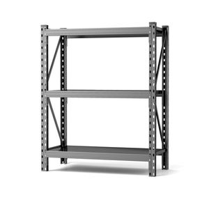 Scaffalatura Industriale Robusta da 47 Pollici, Unità in Acciaio a 3 Ripiani, 51,2 Pollici L*23,6 Pollici P*47,3 Pollici H, Nera, Richiede Montaggio - Product Image 6
