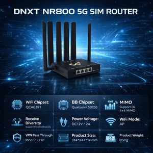 Routeur SIM DNXT 5G avec ports 4/Gigabit, routeur Wi-Fi 5G, chipset Qualcomm, routeur Wi-Fi 4G 5G, carte SIM, <span class=keywords><strong>mini</strong></span> routeur Wi-Fi DC 5G <span class=keywords><strong>pour</strong></span> usage domestique - Product Image 2