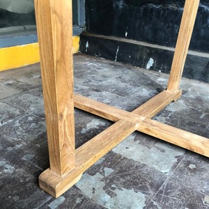 Indonesian Handmade Solid Teak Wood <b>Bar</b> <b>Table</b> Rectangle High Standing Bistro <b>Table</b> for Cafe Restaurant Indoor Outdoor Furniture - Product Image 6