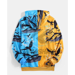 Sweat-shirts à capuche en molleton respirant en coton mélangé, unis, décontractés pour l'hiver, avec une sensation douce pour une utilisation en extérieur - Product Image 2