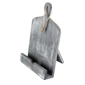 Decorative Storage Holder <b>for</b> Home Organizer Rack Mango Chopping Board Style Decorative Cookbook <b>Stand</b> Patina Finished - Product Image 2