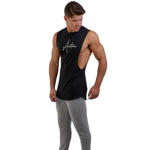 High Quality Sleeveless Gym Shirt <b>Men</b> Workout Tank Top Gym Wear T-shirt Vest <b>For</b> <b>Men</b> - Product Image 2