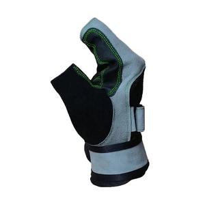 Guantes Deportivos QASWA Premium de Cuero Vacuno Auténtico con Cierre de Gancho y Bucle, Antideslizantes, Profesionales, para Levantamiento de Pesas, Protección y Soporte para las Manos - Product Image 5