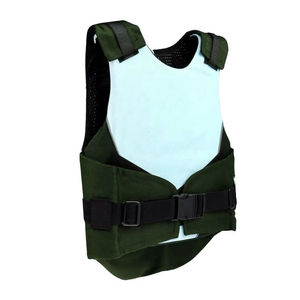 Unisex Horse Riding Safety Vest Breathable Spandex Nylon Woven Sleeveless Solid Color Front Logo Closure Velcro - Product Image 3