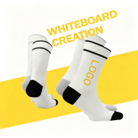 Chaussettes de sport pour hommes et femmes à la mode 100% coton Sports de plein air Respirantes et confortables Chaussettes de cyclisme sur route