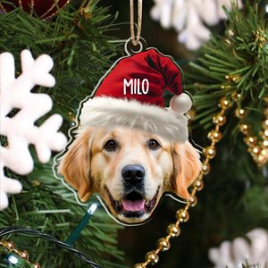 Ornement de Noël personnalisé pour chien, ornement en bois personnalisé pour chien, nom de l'animal de compagnie, décoration d'arbre de Noël, cadeau de Noël pour les amoureux des chiens - Product Image 3