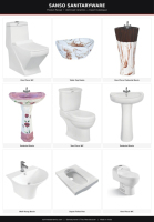 WC Céramique Sanso pour position accroupie, style turc, indien, arabe, à poser au sol, antidérapant, design moderne, pour hôtels et espaces publics