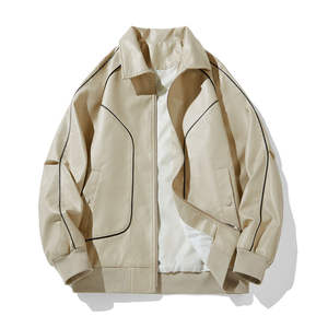 Blouson de moto en cuir unisexe personnalisé, épaisseur standard, imperméable, style universitaire automne, logo avant réversible - Product Image 4