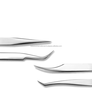 Pinzas para Pestañas Antimagnéticas de Acero Inoxidable para Extensiones de Pestañas, Herramienta Profesional para Extensiones de Pestañas 605 - Product Image 3