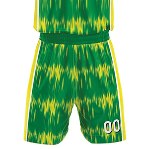Uniforme de Baloncesto Sublimado, Diseño en Color Amarillo, Ropa de Baloncesto con Nombre, Conjunto de Uniforme de Baloncesto de Poliéster - Product Image 5