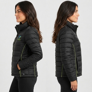 Premium Women Puffer <b>Jacket</b> Anti Wind Heated Insulated Stand Collar Durable Stitch Custom Branding Export Women Puffer <b>Jacket</b> - Product Image 5
