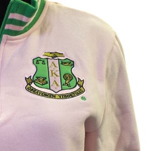 Pink Green <b>Quarter</b> <b>Zip</b> <b>Sweatshirt</b> <b>Women</b> Long Sleeve Pullover Top Casual Fashion Clothing Soft Comfortable Everyday Wear Apparel - Product Image 2