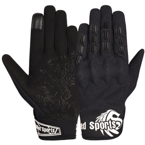 Gants de moto tout-terrain respirants et légers personnalisés pour sports de plein air, compatibles écran tactile, avec fermeture à cordon, unisexe - Product Image 5