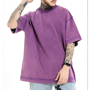 T-shirts pour hommes à coupe classique, design uni, vente en gros, vêtements décontractés, mélange polyester/coton, écologiques, respirants, séchage rapide - Product Image 6