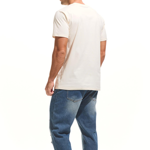 Camiseta Formal de Manga Corta para Hombre, Cuello Redondo, Corte Regular, Color Sólido, 100% Algodón Jersey, Ecológica, Transpirable y de Secado Rápido - Product Image 5