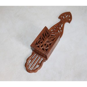 Handcrafted Rustic Sheesham Wood Magazine Holder - Wholesale - Product Image 3