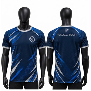 Maillot de padel avec logo personnalisé, vêtements de sport de haute qualité, tissu respirant à séchage rapide, coupe confortable pour les entraînements et les matchs de padel - Product Image 4
