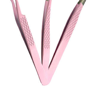Juego de Pinzas para Extensión de Pestañas de Acero Inoxidable de Alta Calidad con Logotipo Personalizado - Product Image 3