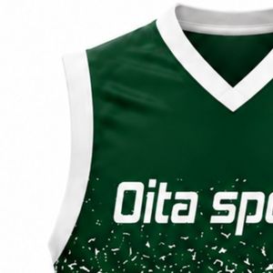 Green White Volleyball Sleeveless <b>Shirt</b> Athletic Team Sports Top Performance Wear Practice Match Uniform Clothing - Product Image 3