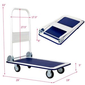 Carrello Pieghevole con Capacità di 150 kg, Carrello a Mano per Magazzino per Carichi Pesanti - Product Image 3